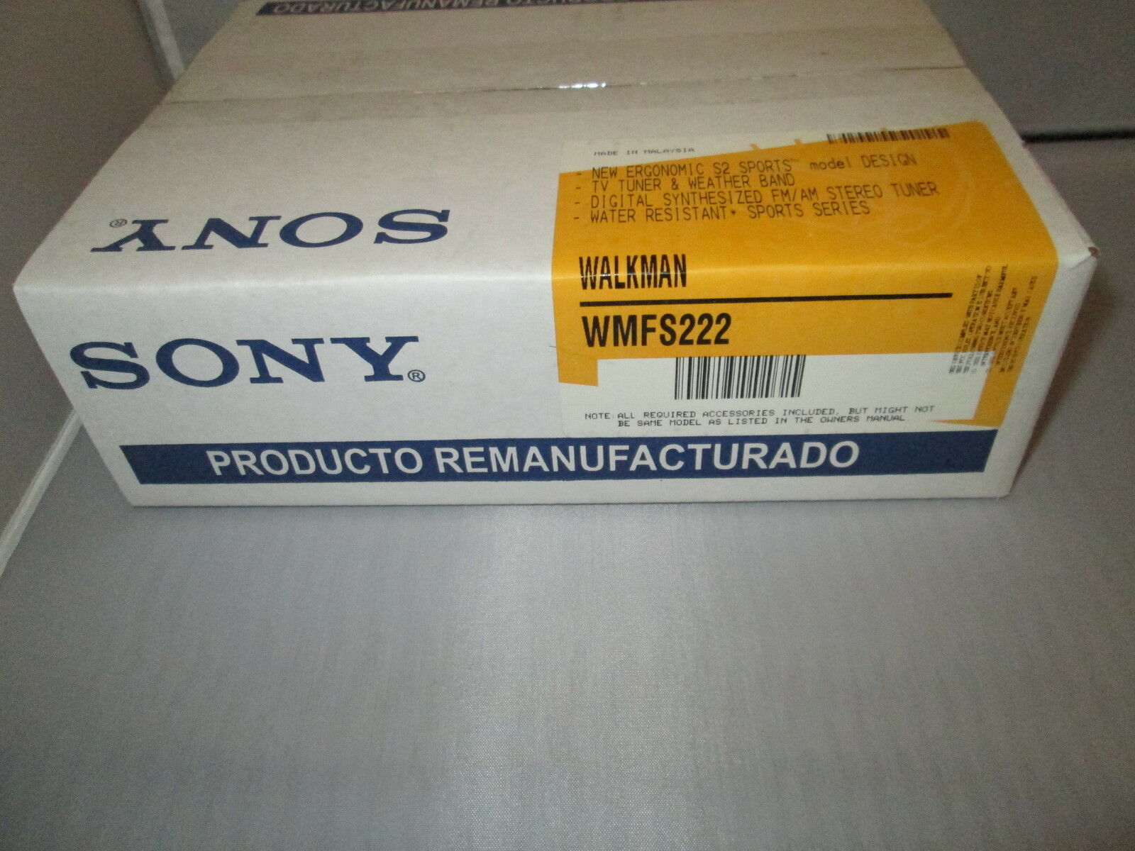 Sony Walkman Wm-fs222 Refurbished Cassette Player Fm/am/weather/radio Wmfs222