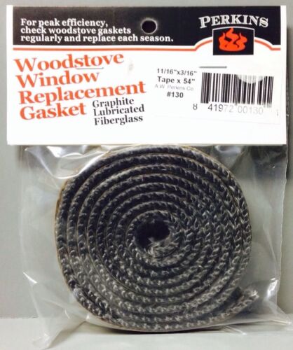 Awp130 Self Stick Adhesive Gasket Wood Pellet Stove Window Glass Door Black Tape
