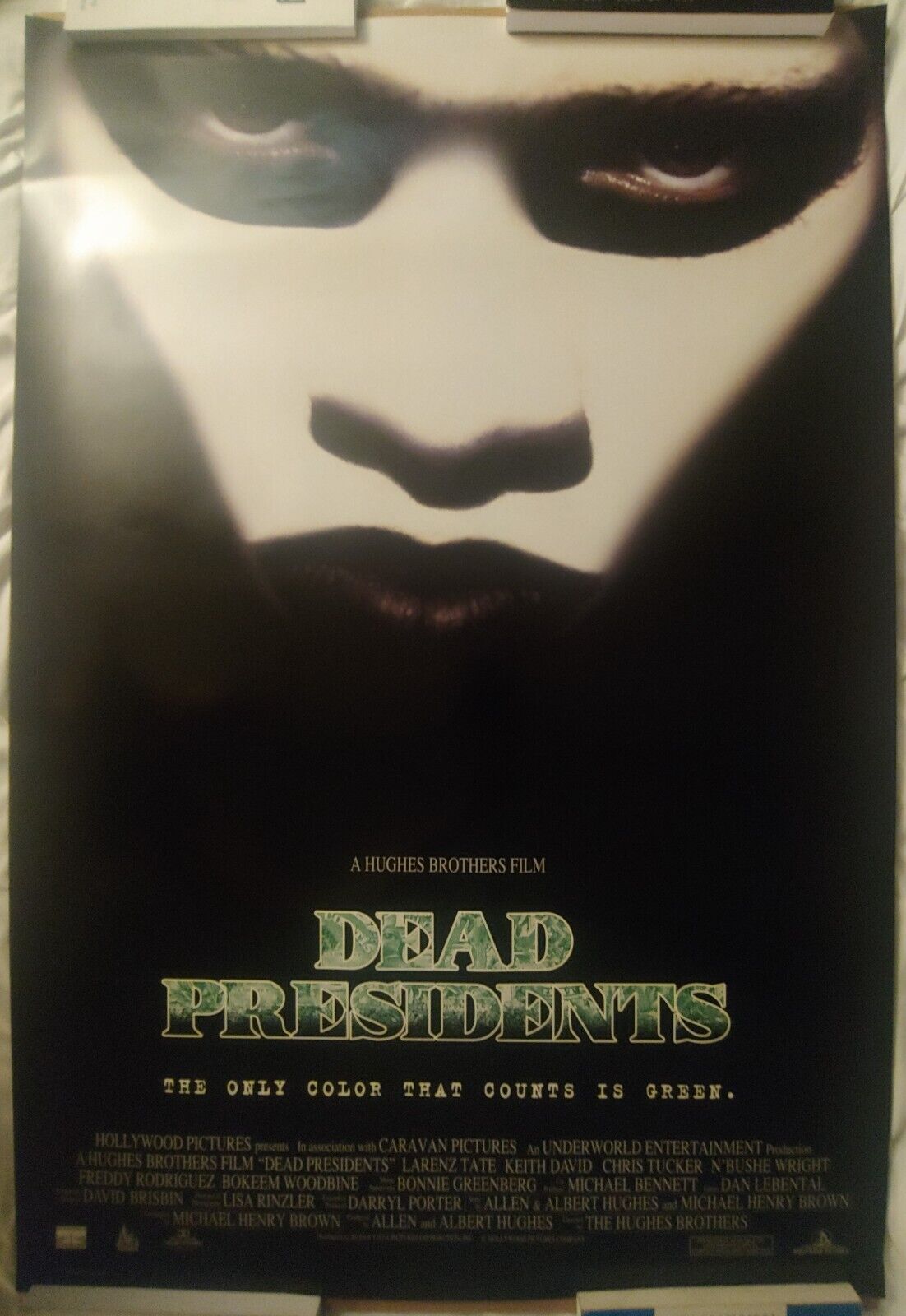 Dead Presidents Movie Poster 2 Sided Original Rolled 27x40 Larenz Tate