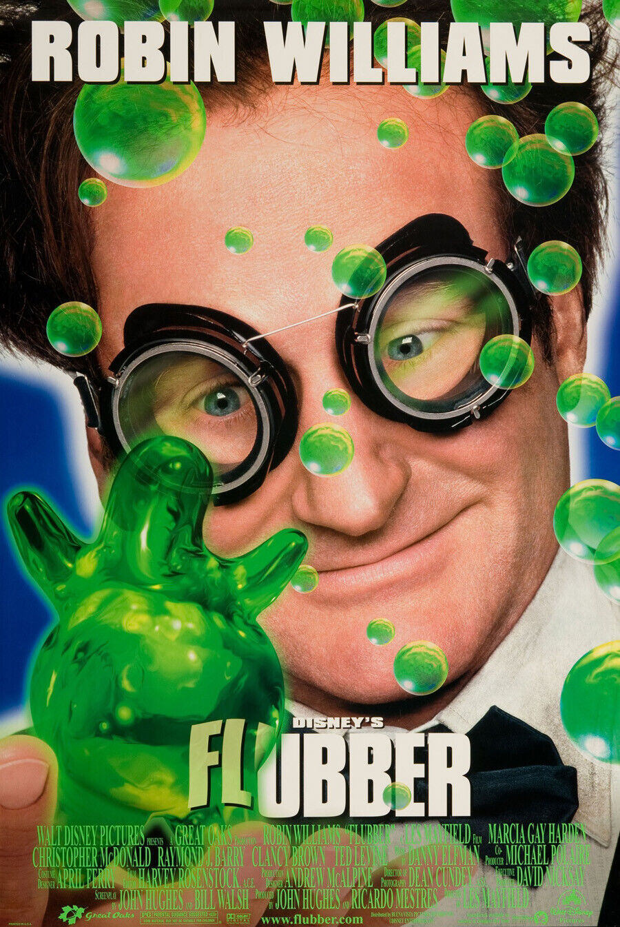 Flubber Movie Poster 2 Sided Original Final 27x40 Robin Williams