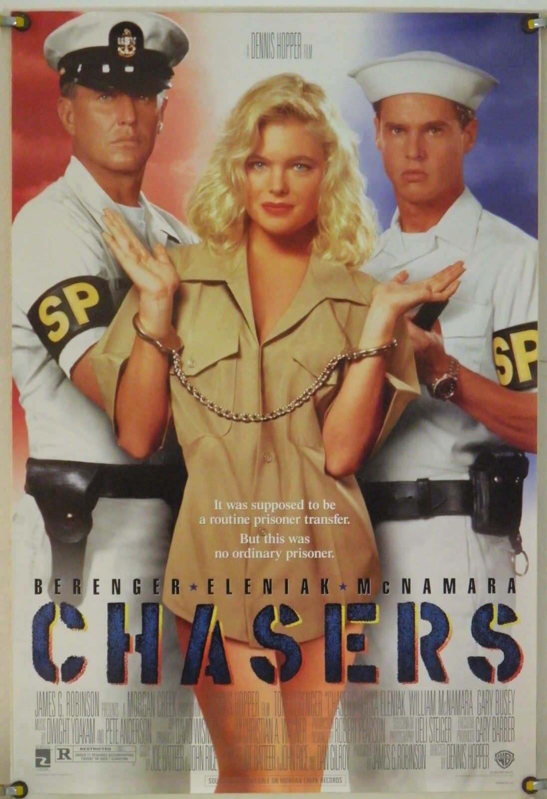 Chasers Rolled Orig 1sh Movie Poster Tom Berenger Crispin Glover Comedy (1994)