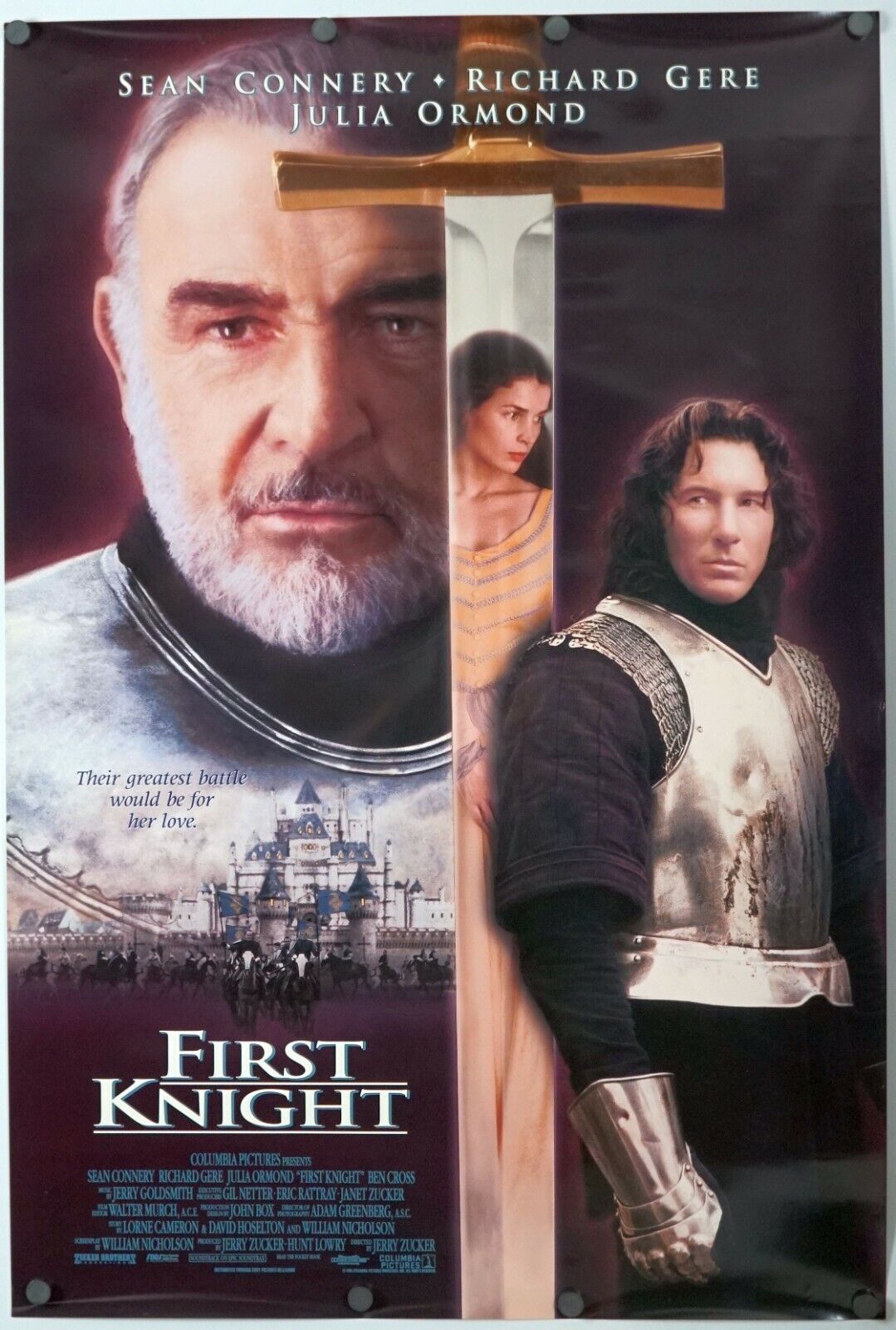 First Knight - Original Ds Movie Poster - D/s 27x40 - Connery, Gere, Ormand