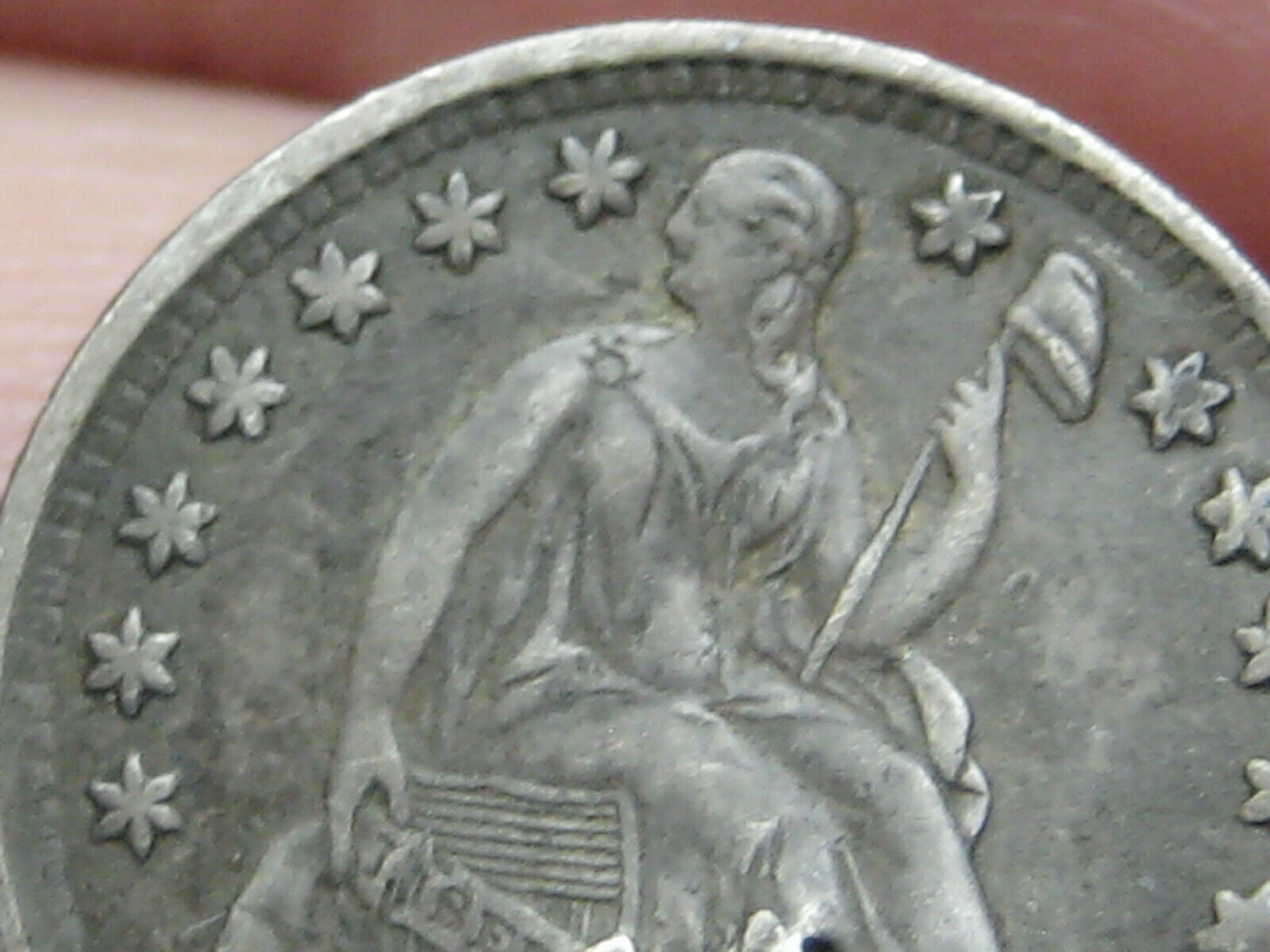 1857 P Seated Liberty Half Dime- Vf/xf Details