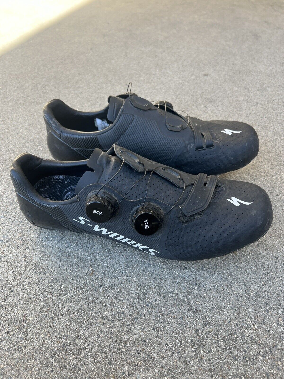 Specialized S Works 7 Carbon Road Cycling Shoes Us 8.5 Uk 41.5 (no Insoles)